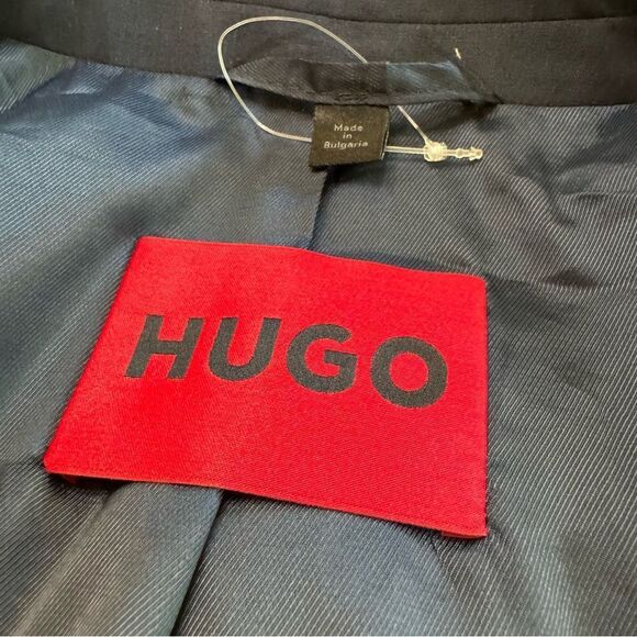 Hugo Boss Men's Blue Suit Jacket 36R Wool Stretch Regular Fit 2 Button Superflex - Picture 9 of 15